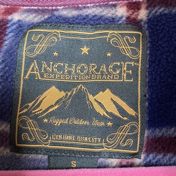 Anchorage Plaid Flannel Shacket Jacket Sherpa Women's M barn coat Chore jacket - Picture 5 of 7